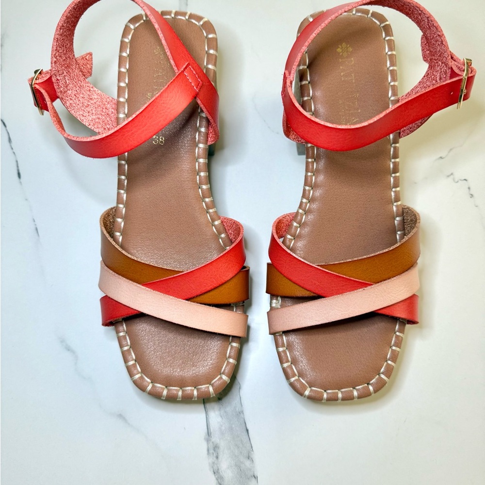Stylish & Comfy Women's Sandals - Coral, Brown, and Pink